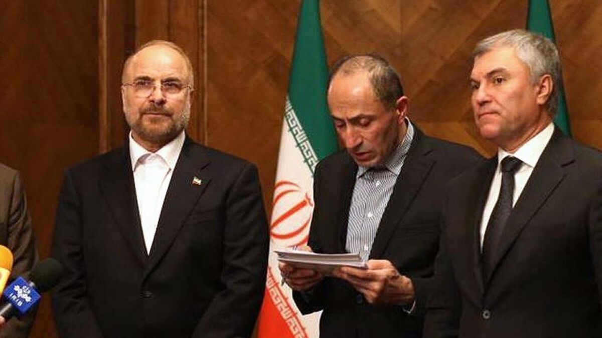 قالیباف در دیدار با همتای روسی خود: باید قرارداد ۲۵ ساله را در سریع‌ترین زمان ممکن اجرایی کنیم