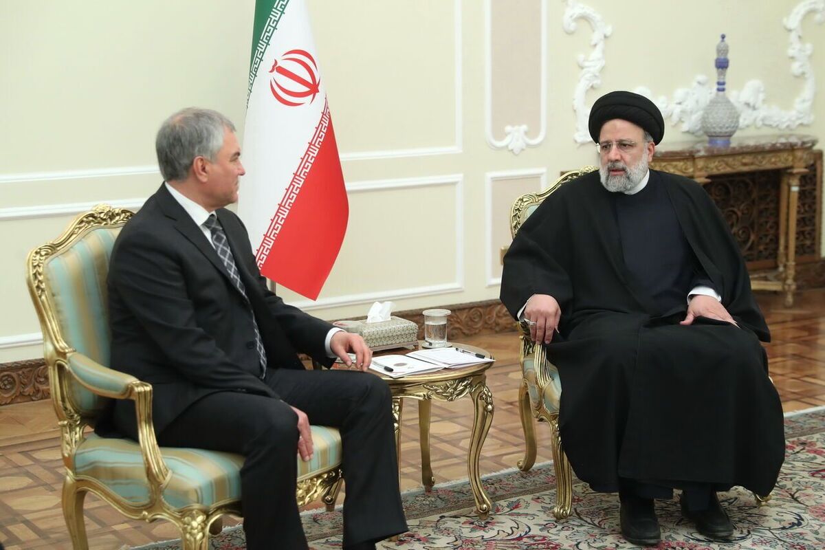 رئیسی در دیدار رئیس دومای روسیه: ایران اجرای کامل توافقات با روسیه را دنبال می‌کند