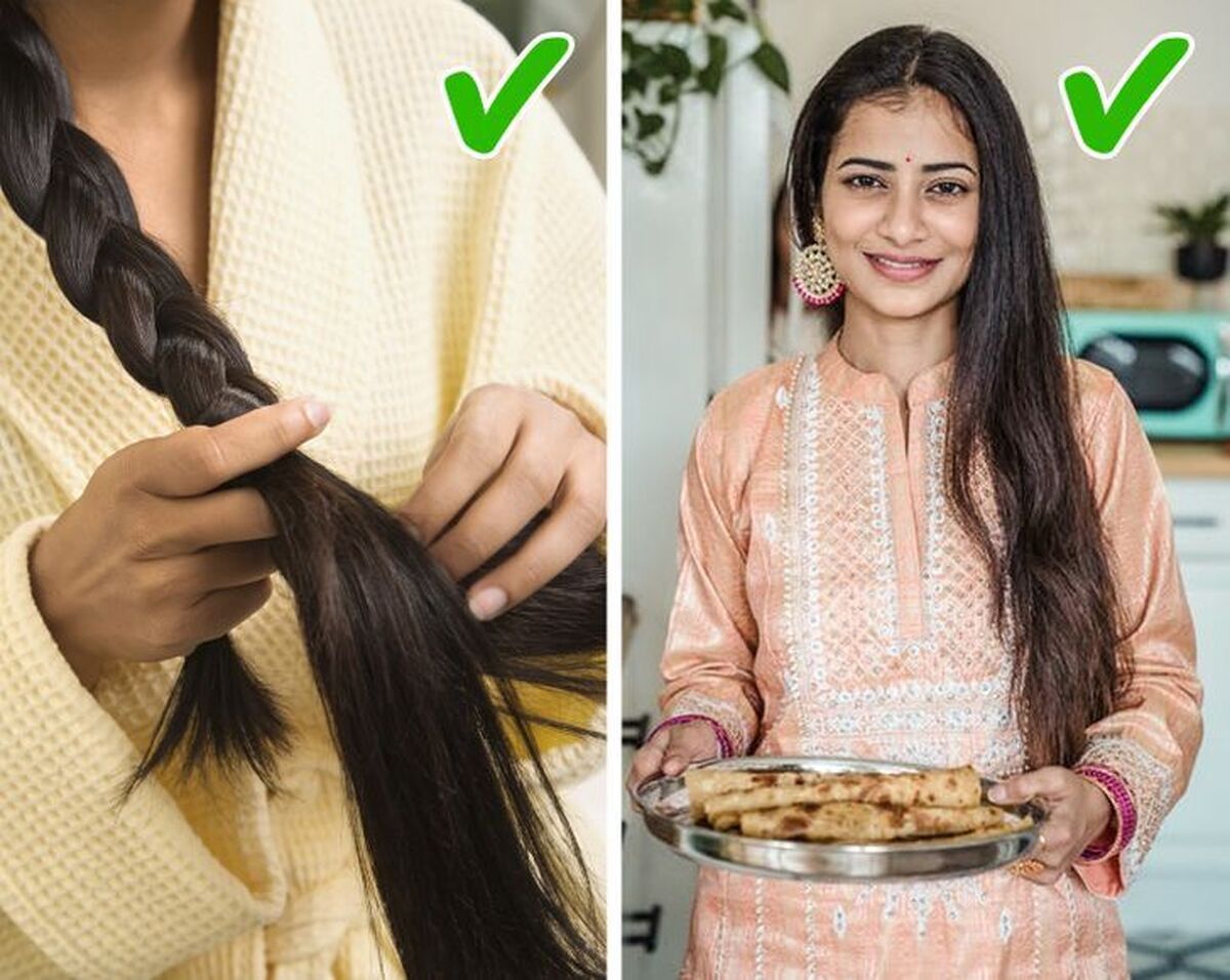 چرا زنان هندی شب ها با موی بافته می خوابند و این کار چه فایده ای دارد؟