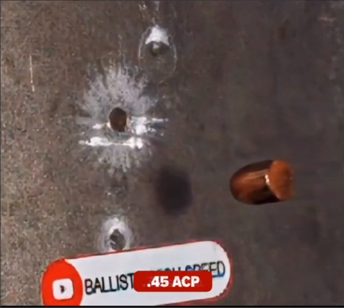 ببینید | تصاویر آهسته و جذاب از برخورد گلوله به صفحه فولادی