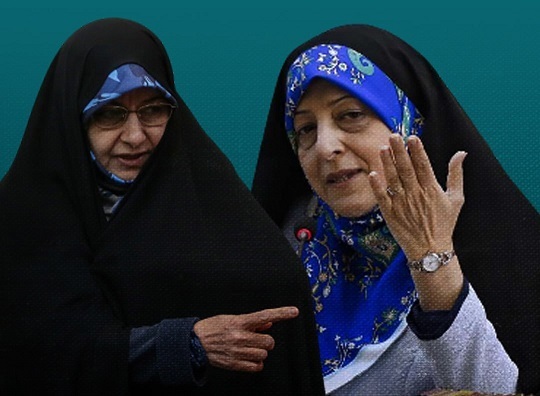 سایۀ مردانۀ خاتمی و احمدی‌نژاد بر مناظرۀ زنانۀ ابتکار و خزعلی