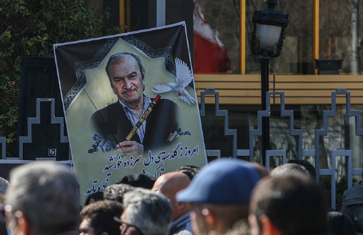  تشییع پیکر استاد حسن ناهید با حضور هنرمندان (عکس)