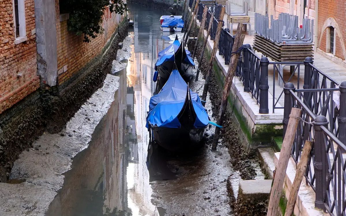 ونیز خشک شد (عکس)