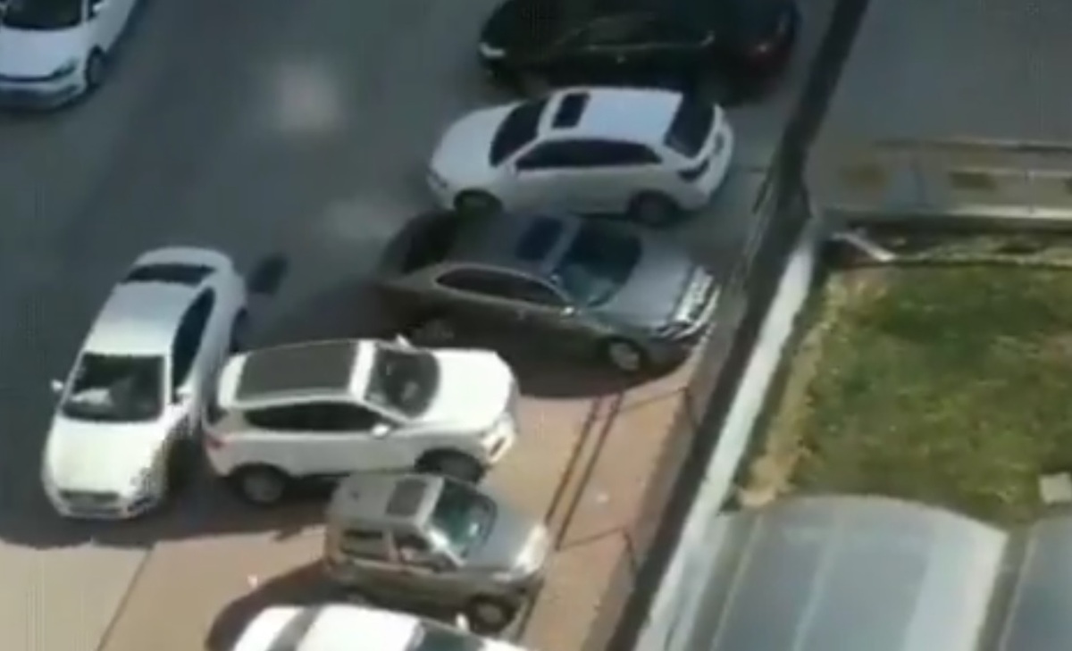 ببینید | دست‌فرمان حیرت‌انگیز راننده در خروج از پارک