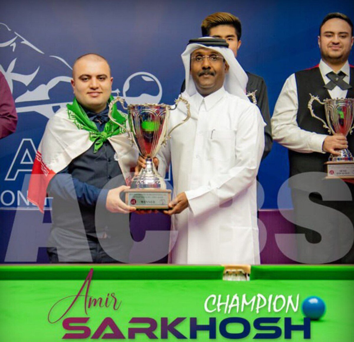 قهرمانی اسنوکرباز ایرانی در مسابقات قهرمانی آسیا