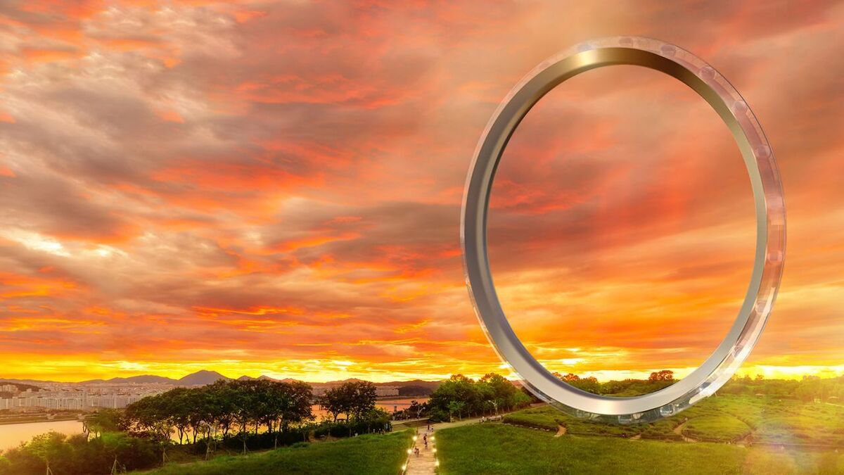 حلقه سئول؛ بزرگ‌ترین چرخ و فلک بدون پره جهان(+عکس)