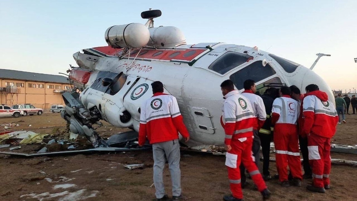 هلال احمر: جعبه سیاه بالگرد سقوط کرده باز شد