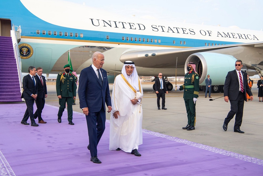 سفر جو بایدن به عربستان سعودی (+عکس)