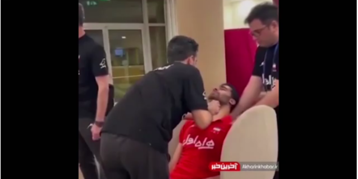 ببینید | ناراحتی شدید و غش کردن ستاره تیم ملی والیبال پس از شکست