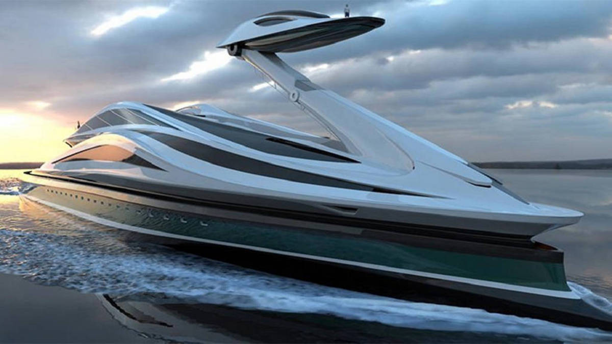 ببینید | کشتی لاکچری با ظاهری شبیه به قو