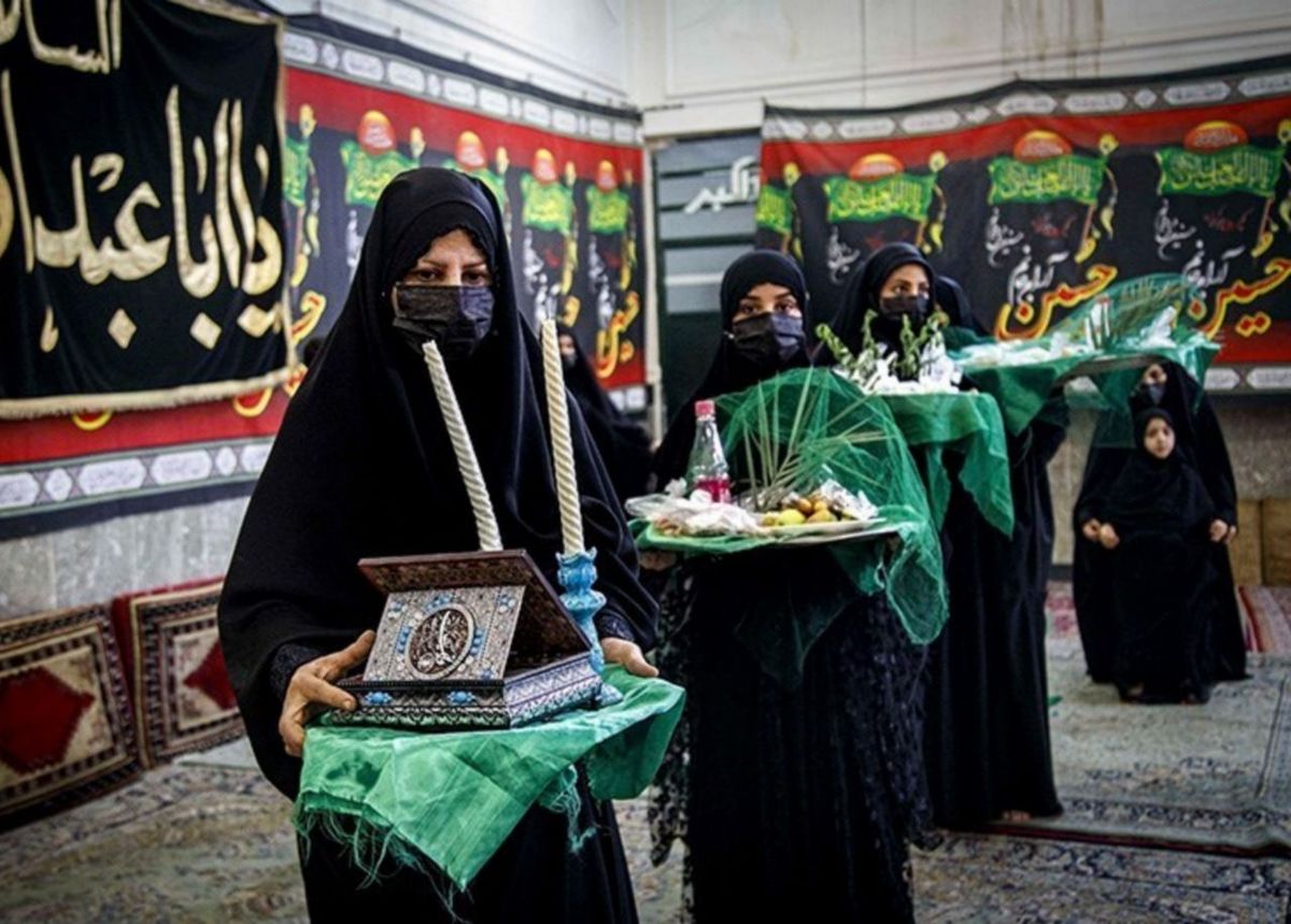 اهواز/ آیین سنتی سینی گردانی حضرت قاسم(ع)