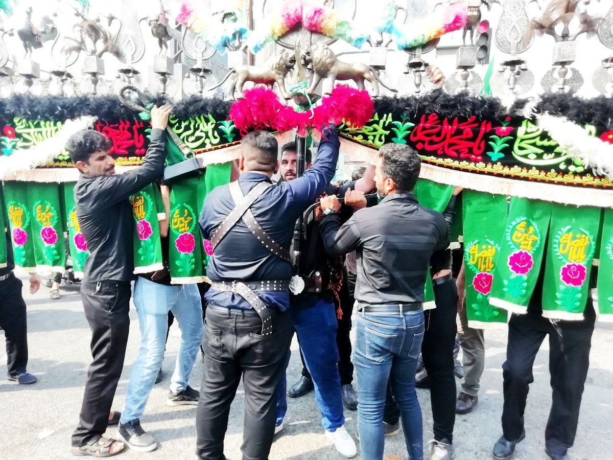 مراسم عزاداری عاشورای حسینی در اهواز (عکس+فیلم)