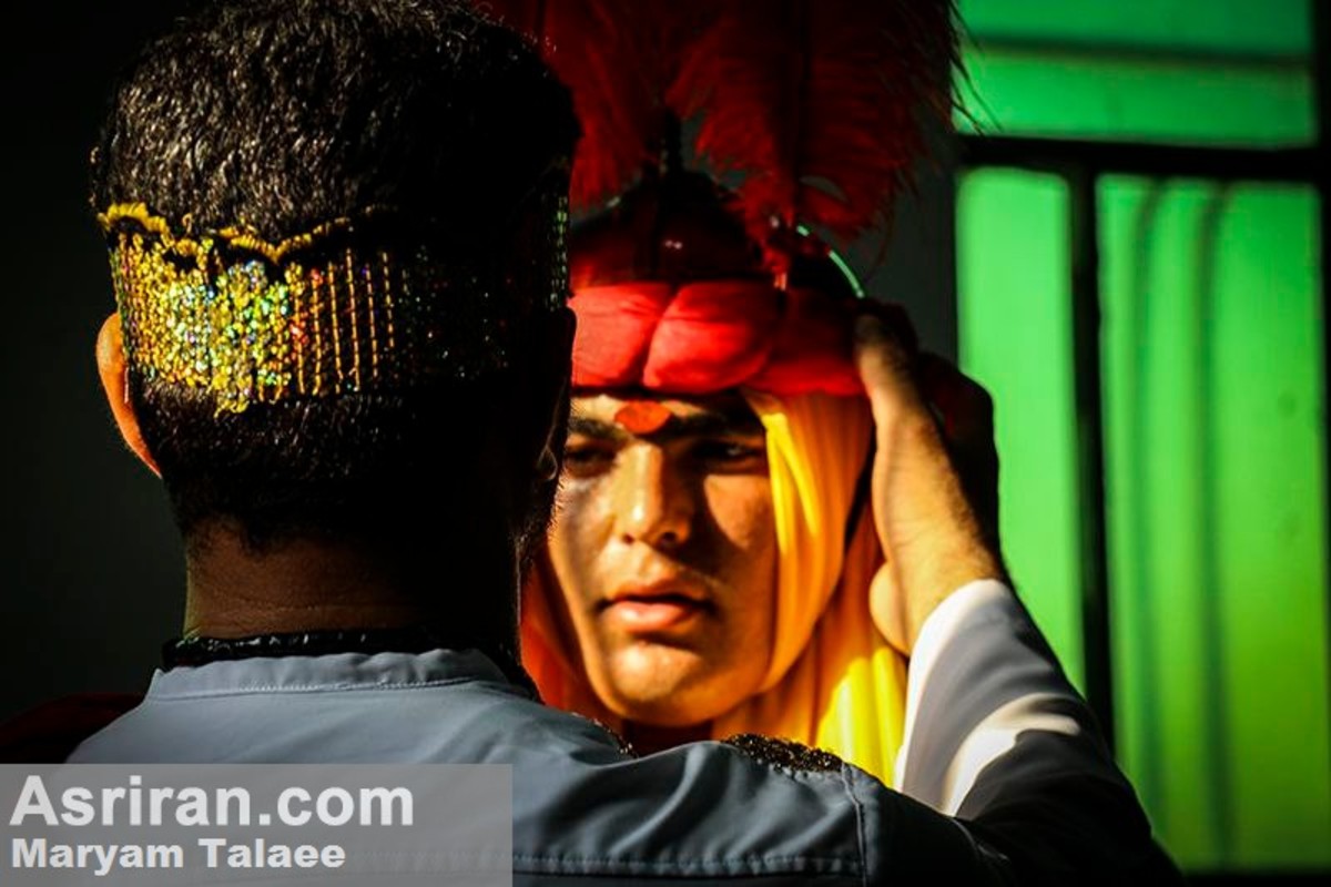 شبیه خوانی حسینی در یکی از روستاهای خوزستان (عکس)