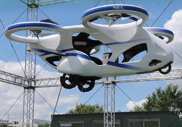 ژاپن برای خودرو‌‌های پرنده پارکینگ می‌سازد