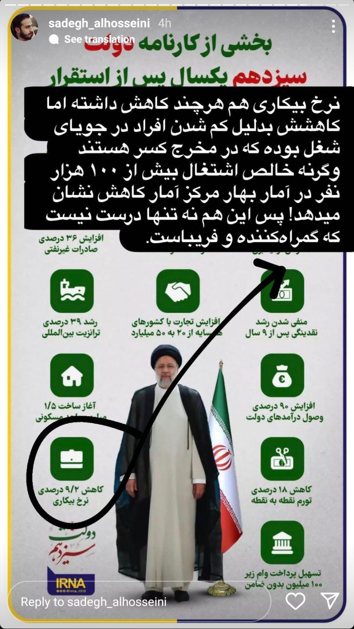 راستی آزمایی کارنامه یکساله دولت سیزدهم (اینفوگرافیک)