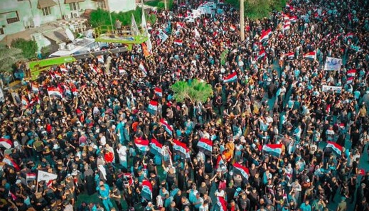 ماجرای جعل پرچم ایران در تظاهرات بغداد (+عکس)