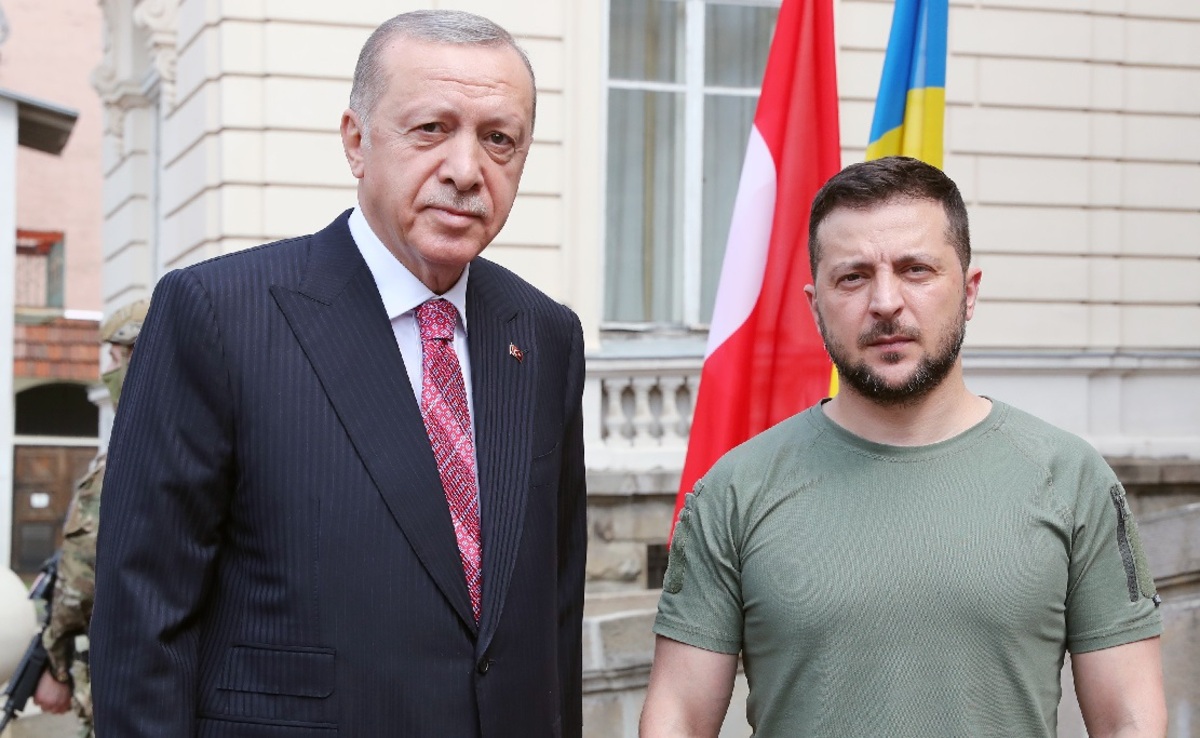 دیدار اردوغان با زلنسکی (عکس)