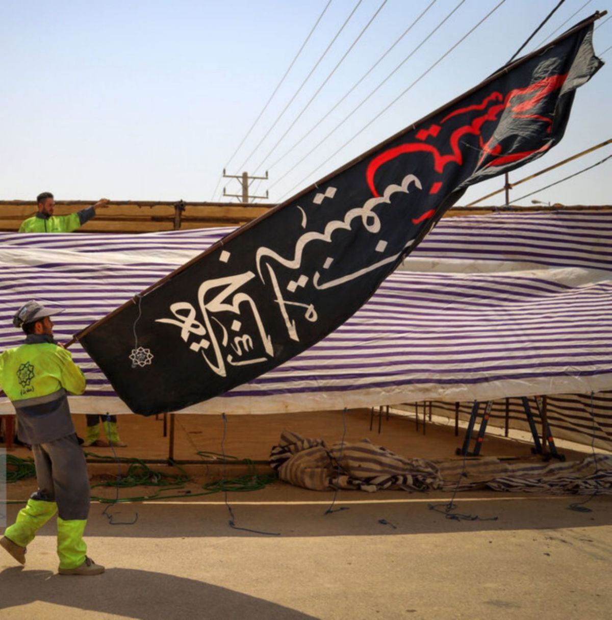 آماده سازی مرز شلمچه برای اربعین حسینی (عکس)