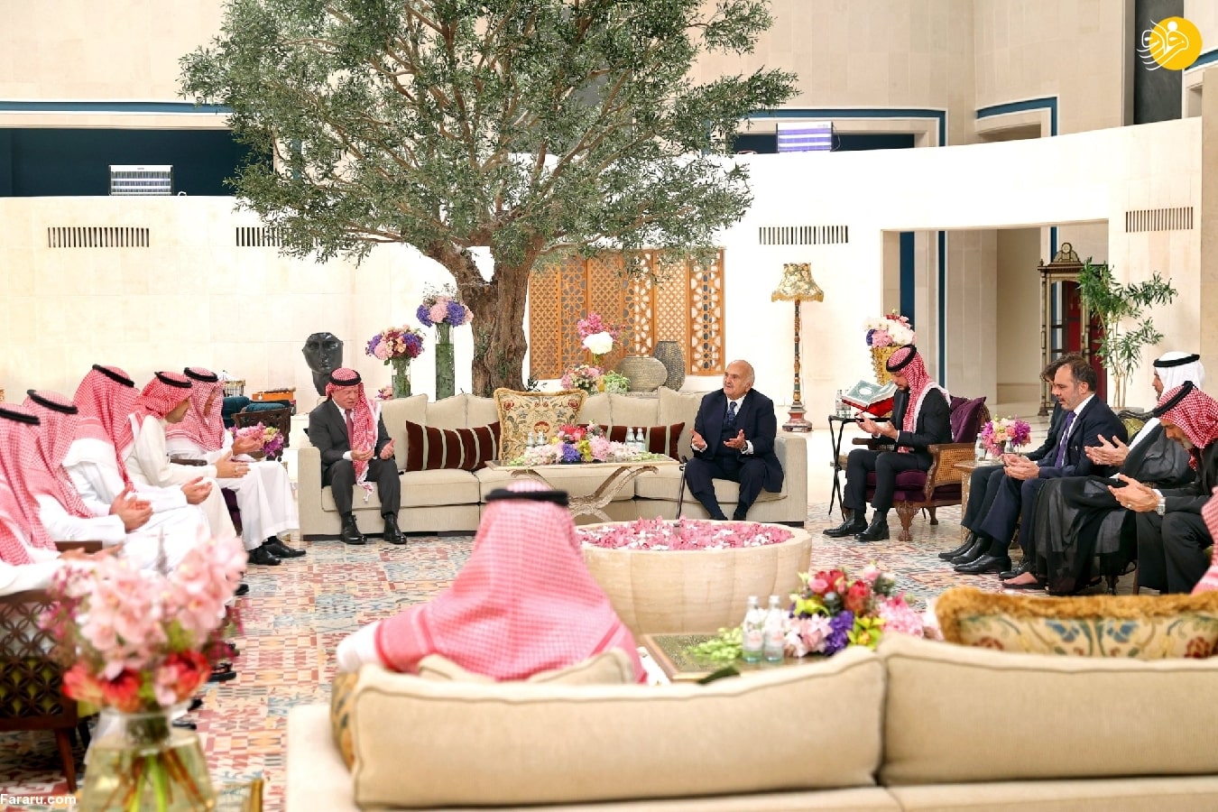 جشن نامزدی ولیعهد اردن با دختر عربستانی (عکس)