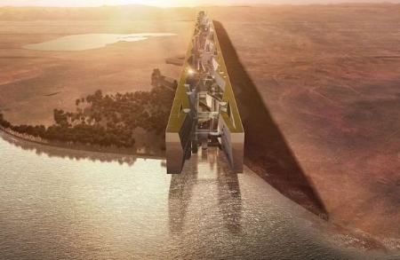 آسمان‌خراش ۱۲۰ کیلومتری بن سلمان (+عکس)