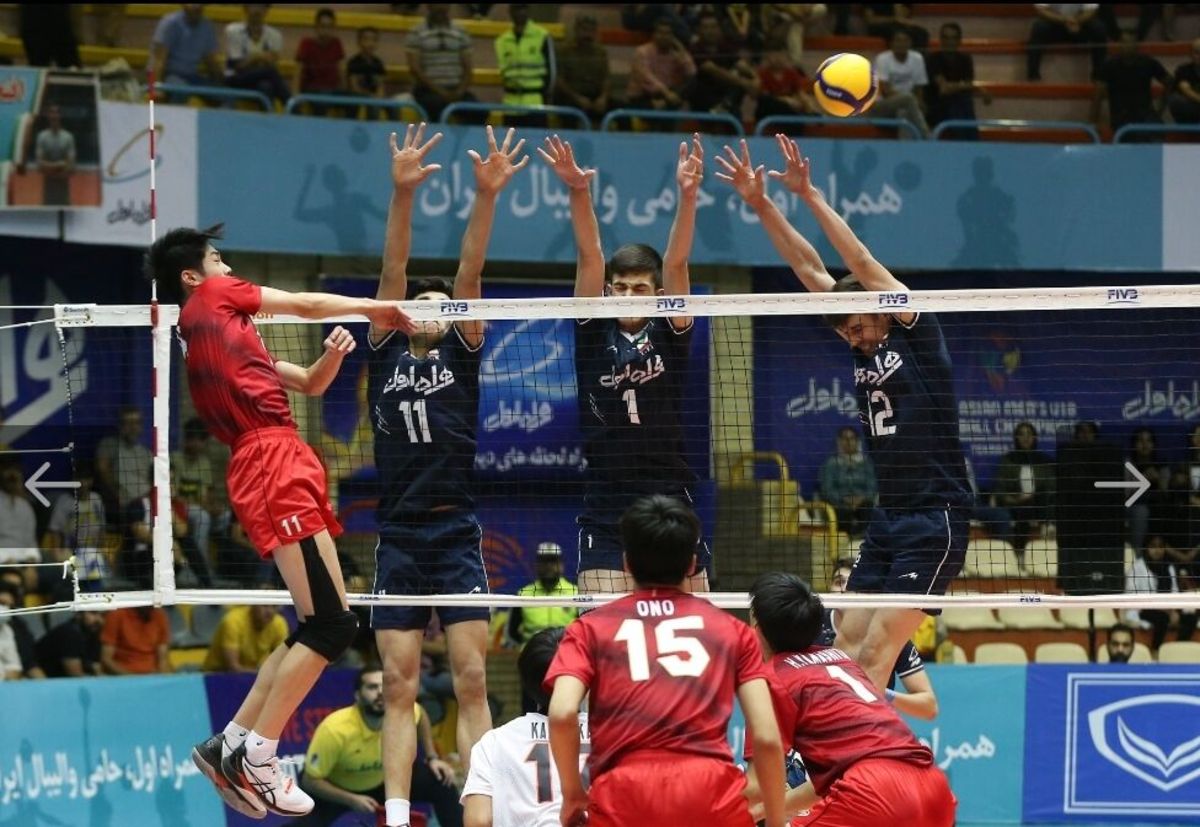 نایب قهرمانی ایران در والیبال نوجوانان آسیا