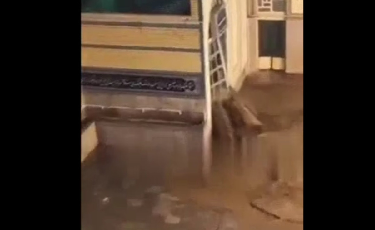 ببینید | لحظات هولناک از ورود سیلاب به امامزاده داوود