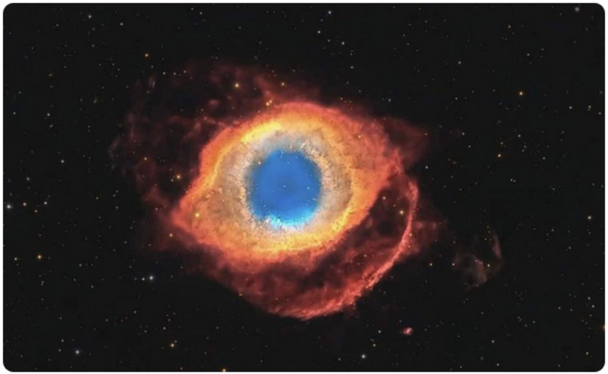 ثبت تصویری حیرت‌انگیز از سحابی «چشم خدا» با 107 ساعت نوردهی (+عکس)