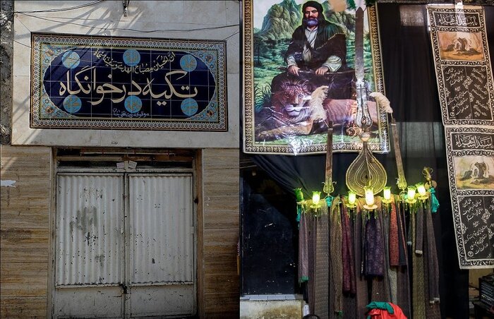 حسینیه‌ها و تکیه‌های تاریخی تهران/ شوفرها و سوپورها تکیه عزاداری دارند + عکس