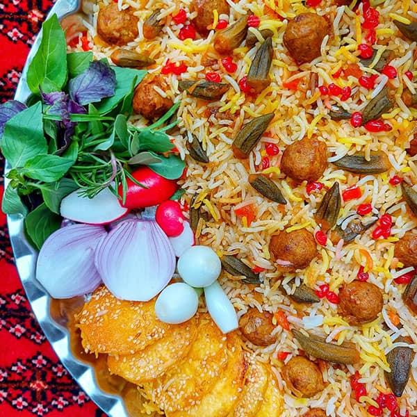 طرز تهیه بامیه پلو با گوشت قلقلی خوشمزه طرز تهیه بامیه پلو با گوشت قلقلی خوشمزه
