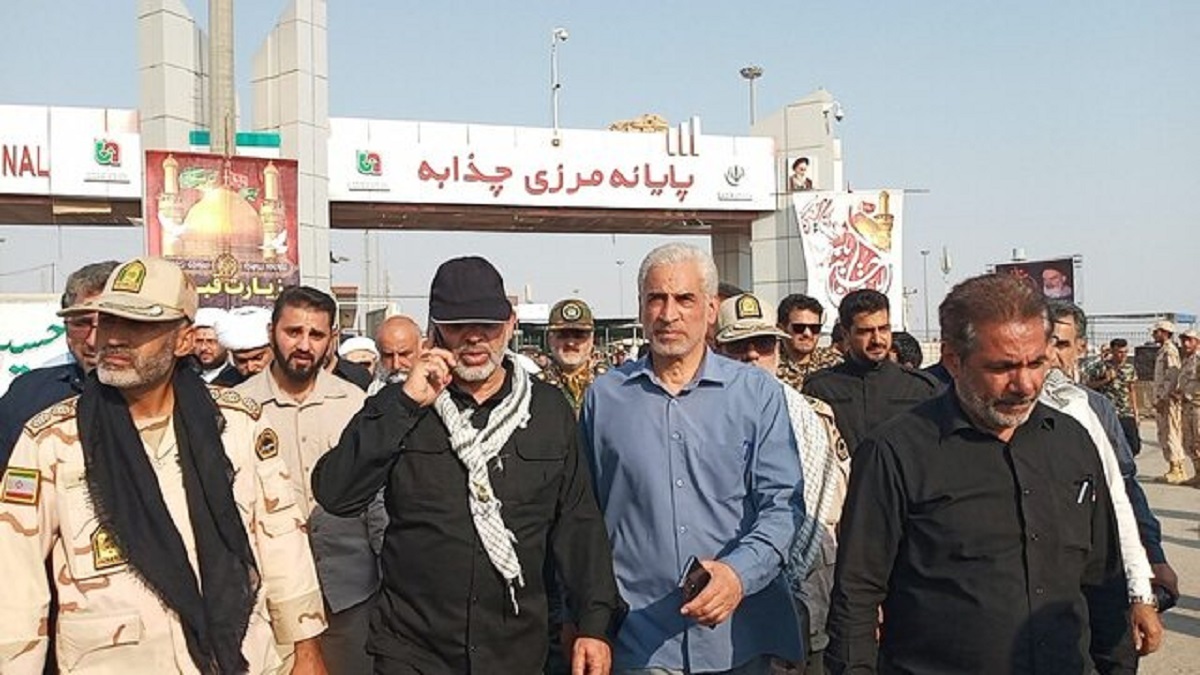 بازدید وزیر کشور از مرز چذابه و قول رفع مشکلات زائران