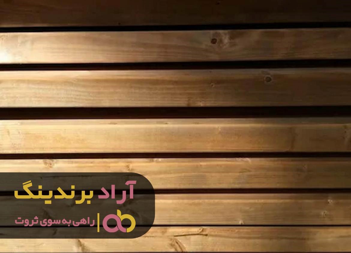 چوب روسی گرد سفید رنگ شده