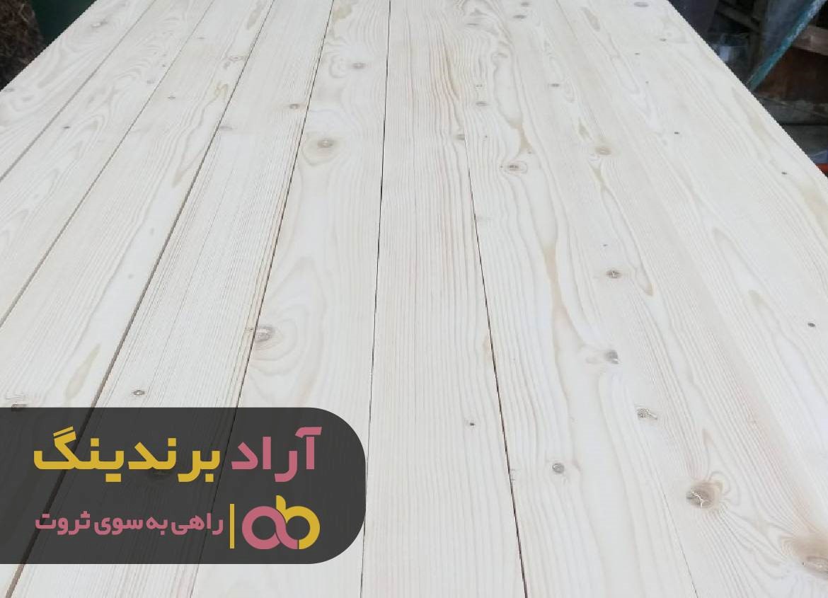 چوب روسی گرد سفید رنگ شده