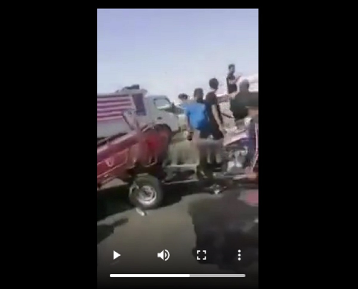 تصادف شدید در جاده کوت بغداد/ یک زائر ایرانی کشته و 15 تن زخمی شدند (فیلم)
