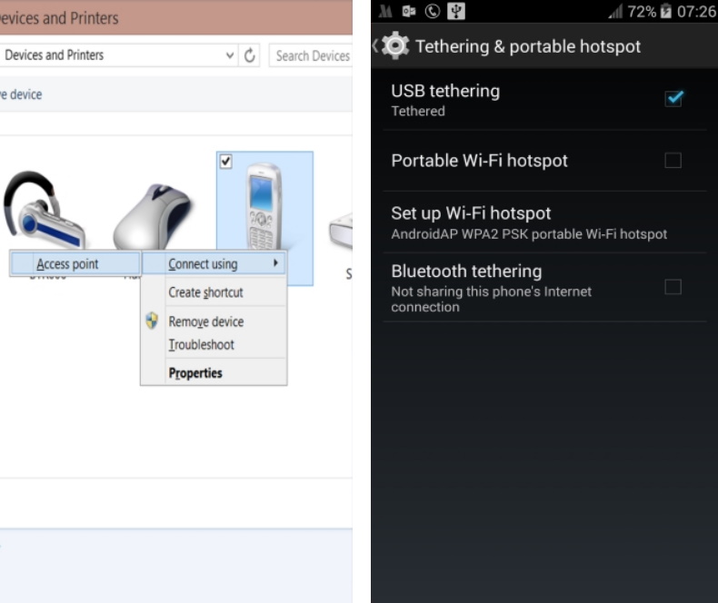 چگونه اینترنت گوشی را به کامپیوتر وصل کنیم؟ چگونه اینترنت گوشی را به کامپیوتر وصل کنیم؟