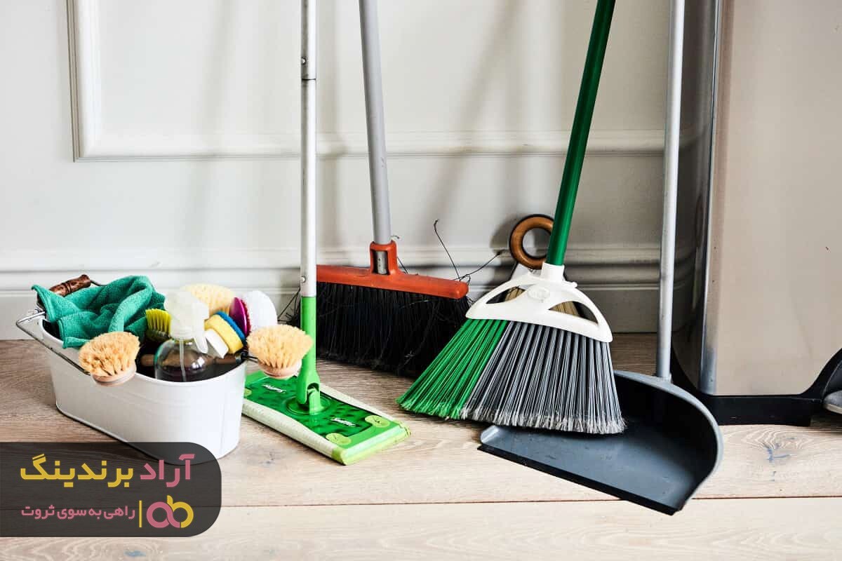 کاربرد جارو دستی دسته دار و طرح های آن کاربرد جارو دستی دسته دار و طرح های آن