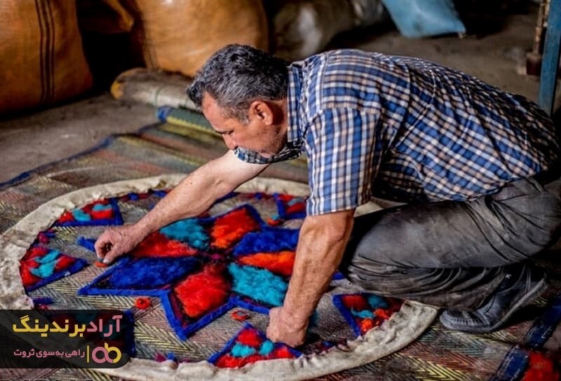 کناره نمدی اصفهان نماد فرهنگ و هنر ایرانی