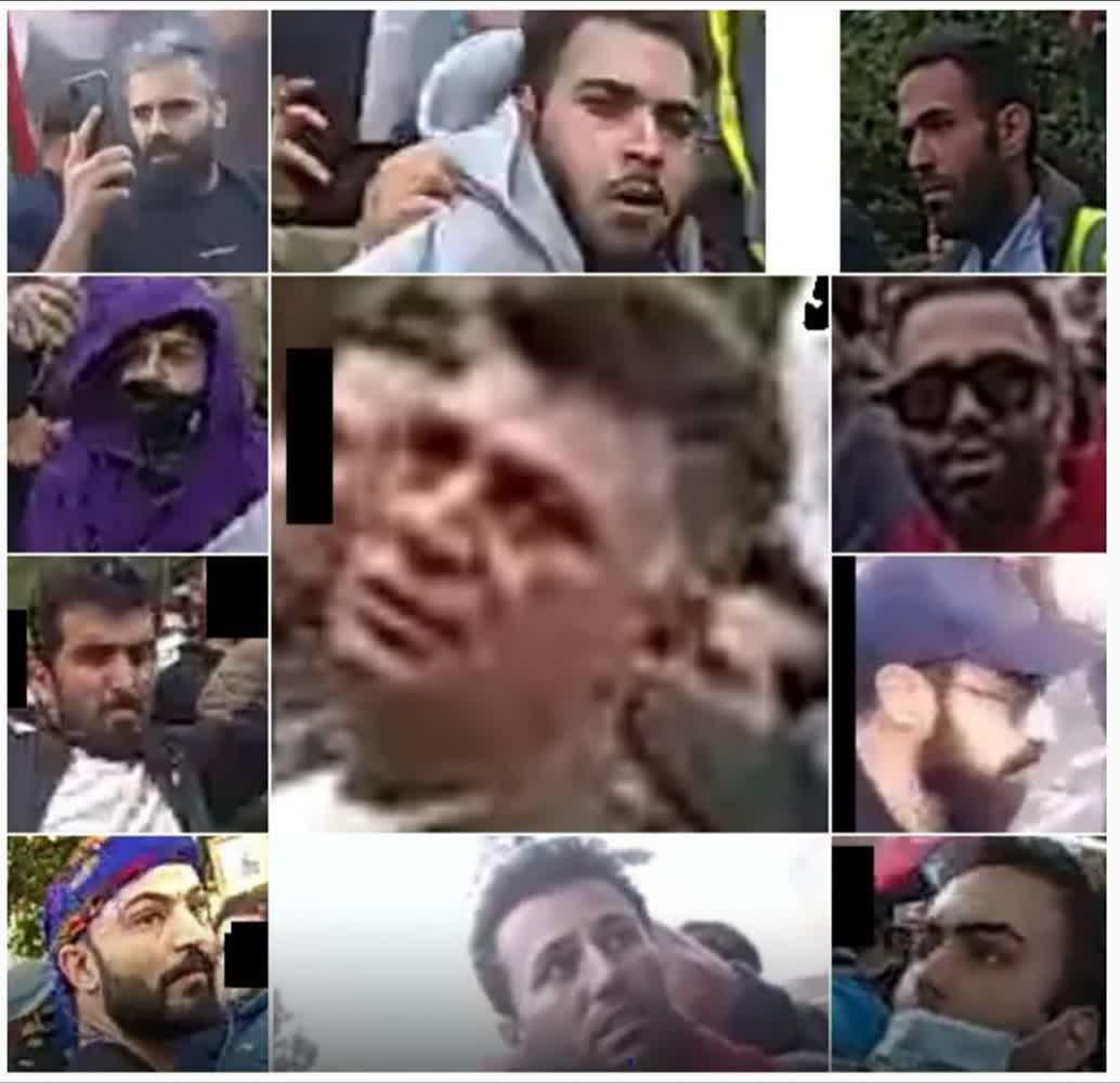 واکنش پلیس لندن به تجمع مقابل سفارت ایران: تاکنون ۱۲ نفر دستگیر شده‌اند / حمله به پلیس و ایجاد را تحمل نمی‌کنیم/ انتشار تصاویر باز برای شناسایی (عکس)