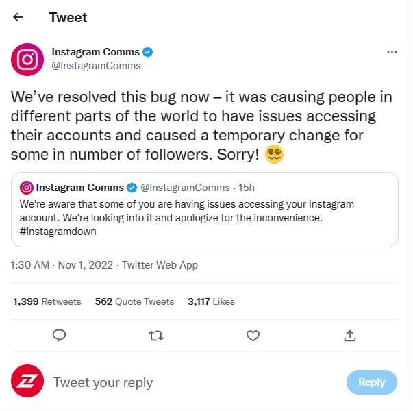 مشکل مسدود شدن صفحات اینستاگرام رفع شد