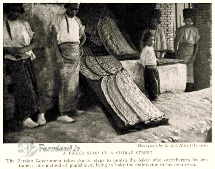 نانوایی در زمان قاجار (عکس)