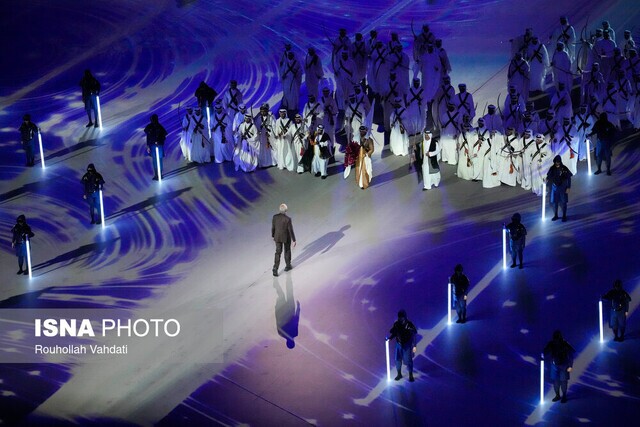 حضور غافلگیر کننده هنرپیشه هالیوودی در مراسم افتتاحیه جام جهانی قطر