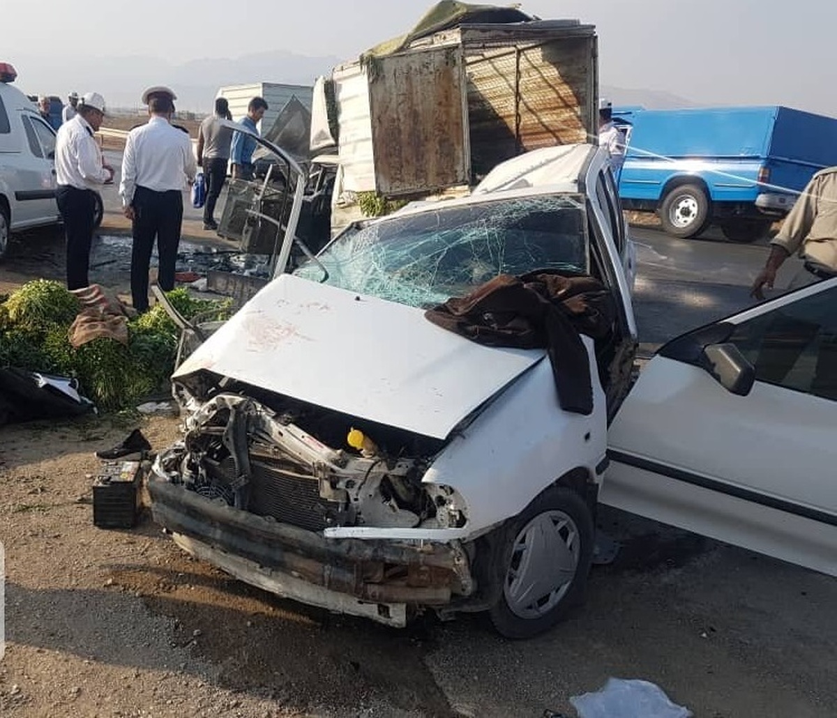 7 کشته در تصادف پراید با کامیون در اردکان یزد