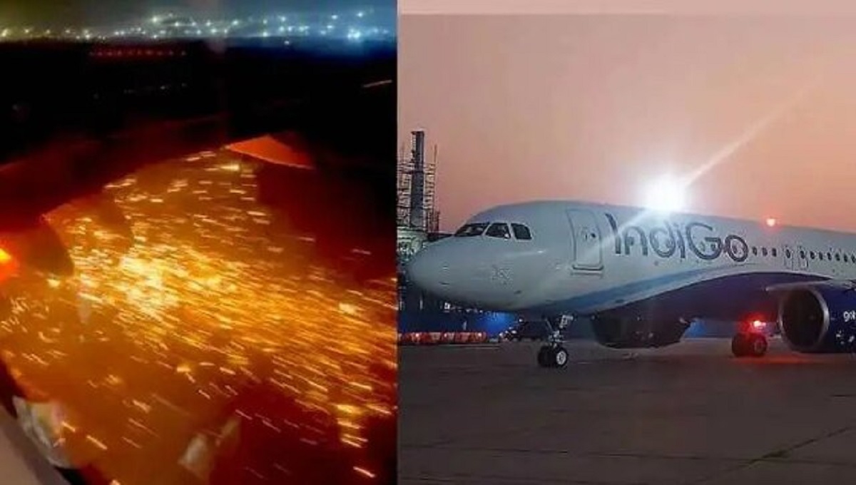 آتش گرفتن موتور هواپیمای مسافربری در هند