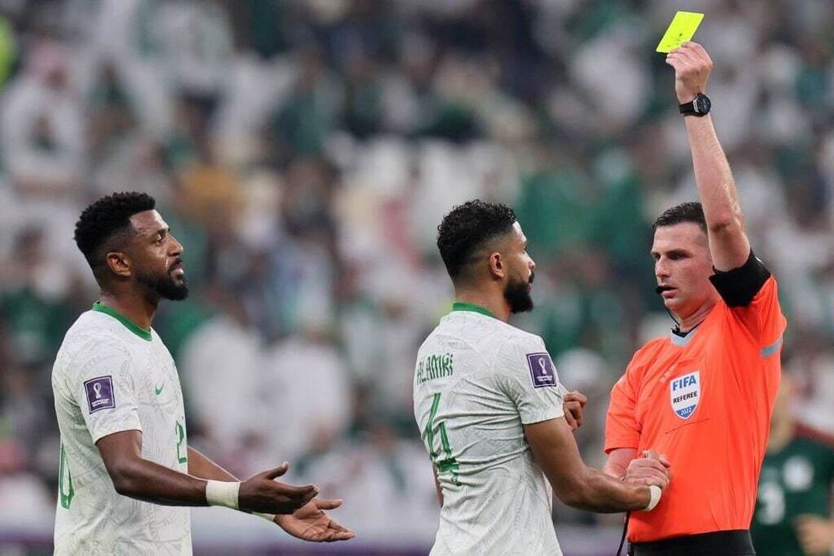 سعودی‌ها در کارت زرد رکورد زدند: 13 تا