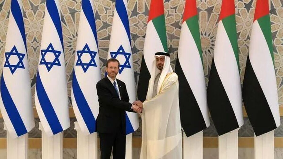 دیدار رئیس اسرائیل با رئیس امارات در ابوظبی
