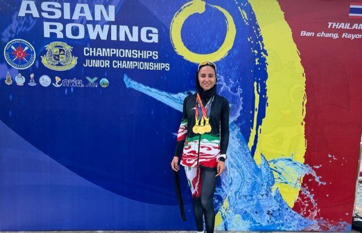 انتقاد دختر پرافتخار قایقرانی از عدم حمایت مسوولان ورزشی ؛ پس از کسب ۳ مدال طلا در قهرمانی آسیا ۲۰۲۲