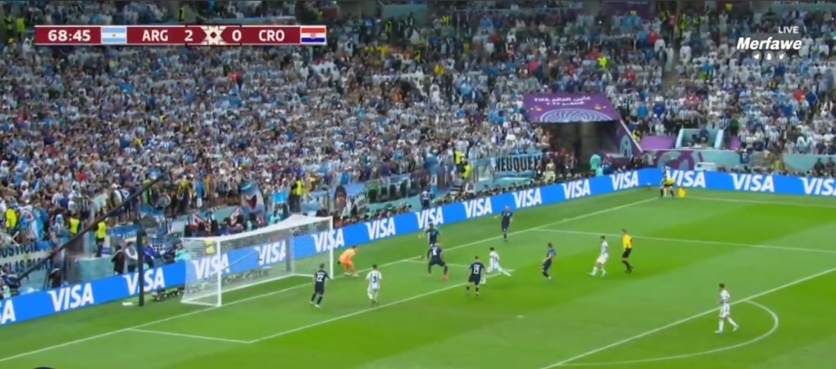 گل سوم آرژانتین به کرواسی