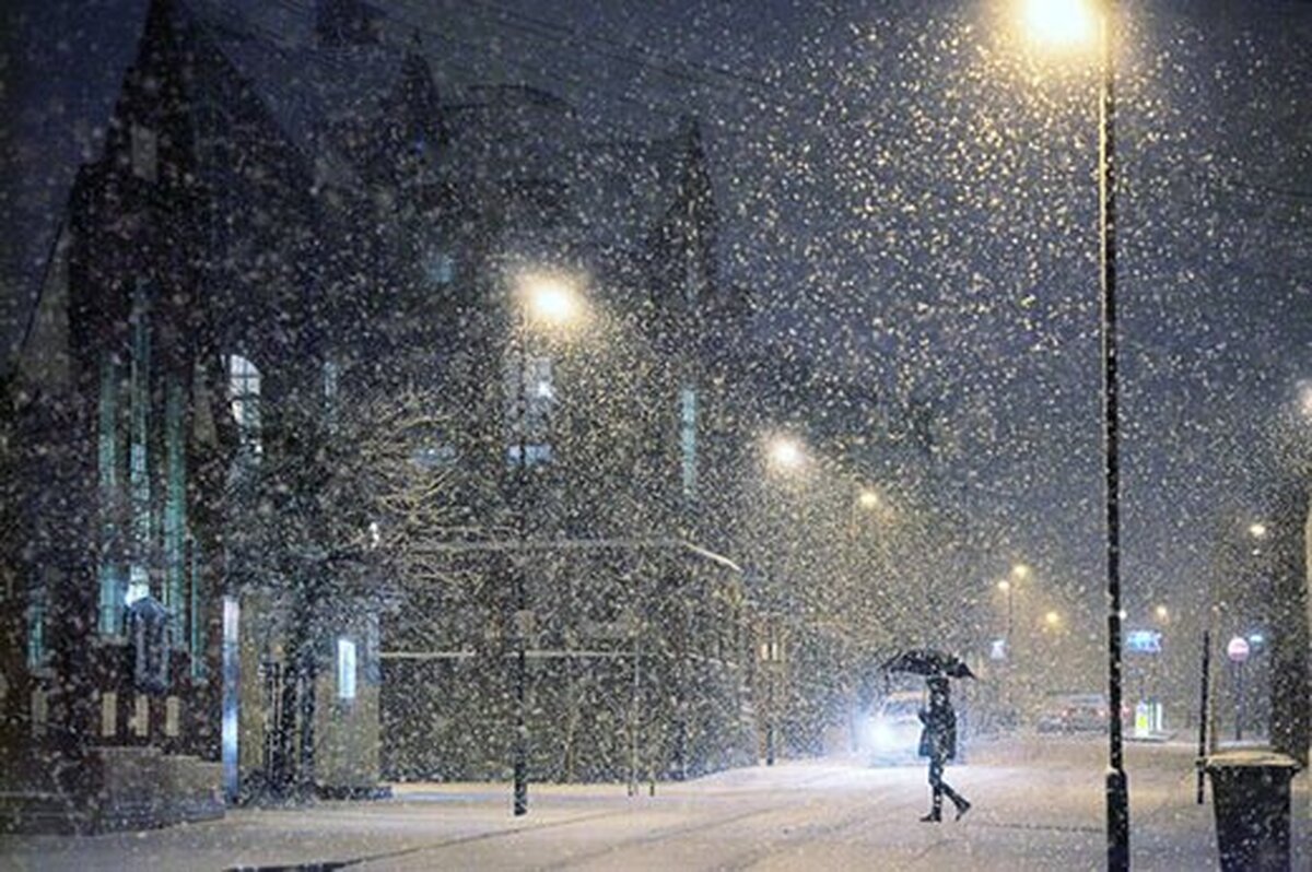 ببینید | بارش برف در لندن