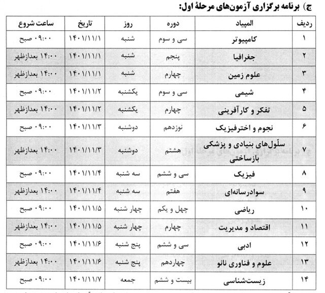 تمدید مهلت ثبت‌نام دانش‌آموزان در المپیادهای علمی تا پس‌فردا