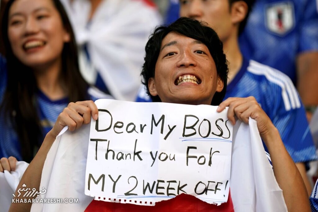 پیام خاص هوادار ژاپنی خطاب به رئیسش از قطر | فیفا هم واکنش نشان داد (+عکس)