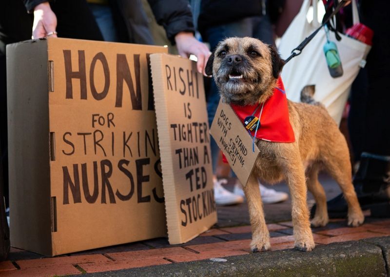 اعتصاب پرستاران و کادر درمان انگلیس (+عکس)